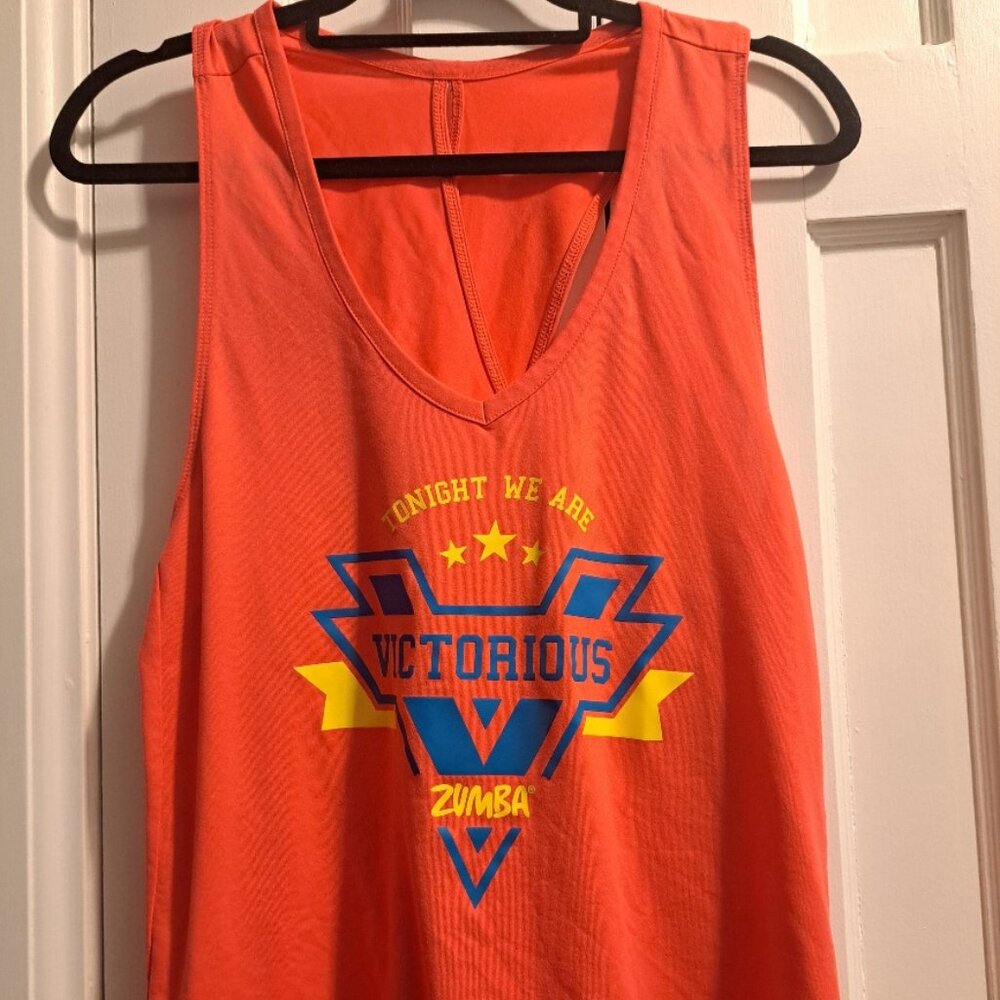 Zumba Tank Top Sm/Med Orange